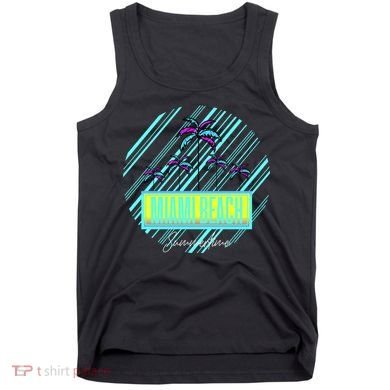 Miami Beach Palm Trees Retro Tank Top