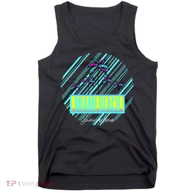 Miami Beach Palm Trees Retro Tank Top