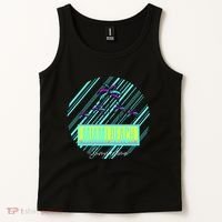 Miami Beach Palm Trees Retro Tank Top thumb 2