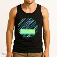 Miami Beach Palm Trees Retro Tank Top thumb 3