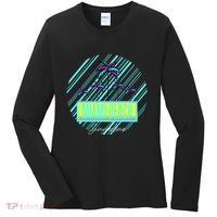 Miami Beach Palm Trees Retro Women's Long Sleeve Shirt thumb 0