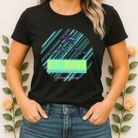 Miami Beach Palm Trees Retro Women's T-Shirt thumb 2