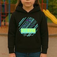 Miami Beach Palm Trees Retro Kids Hoodie thumb 3