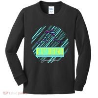 Miami Beach Palm Trees Retro Kids Long Sleeve Shirt thumb 0