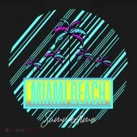 Miami Beach Palm Trees Retro Kids T-Shirt thumb 4