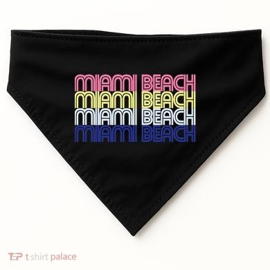 Miami Beach Repeat USA-Made Doggie Bandana