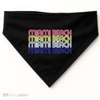 Miami Beach Repeat USA-Made Doggie Bandana thumb 0
