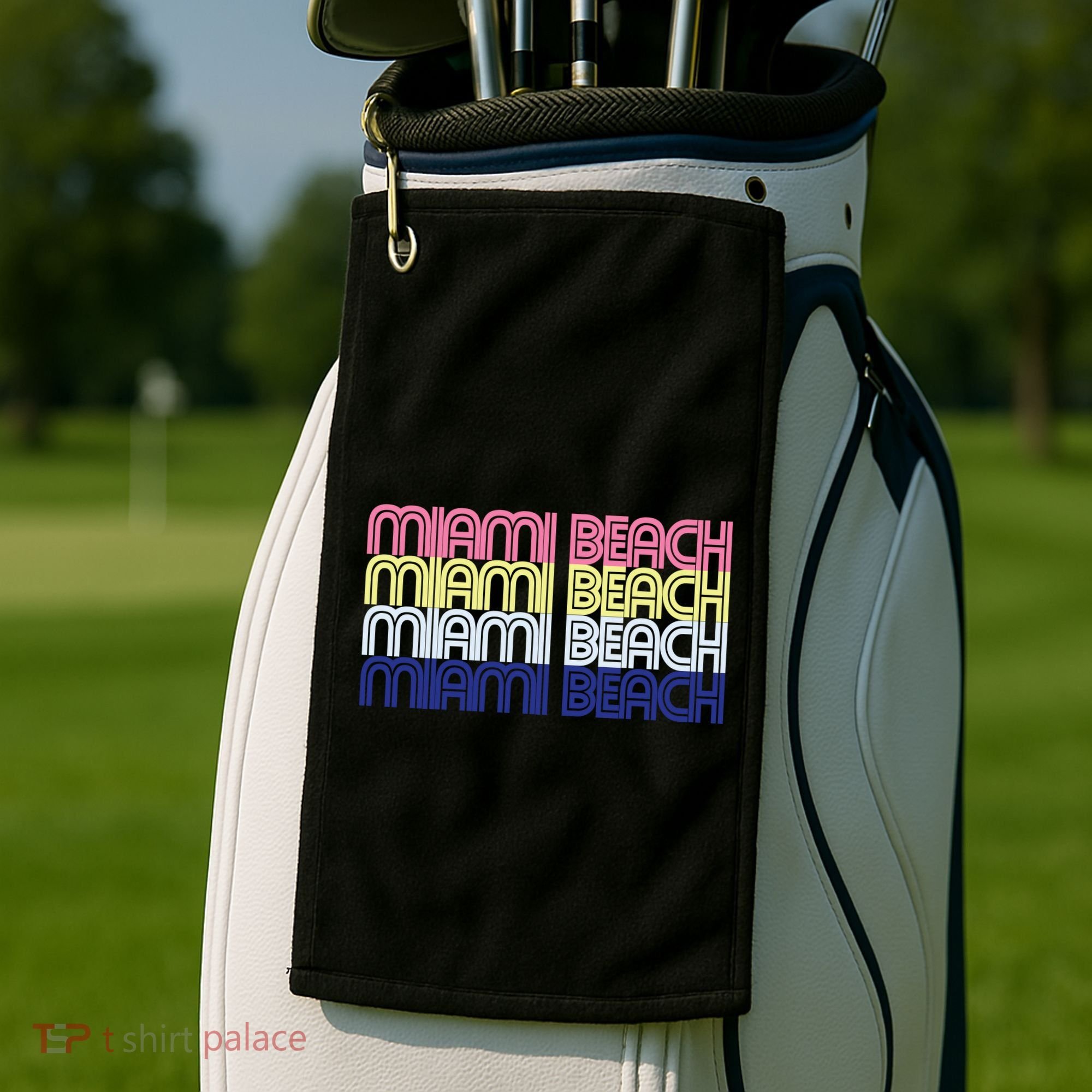 Miami Beach Repeat Golf Towel