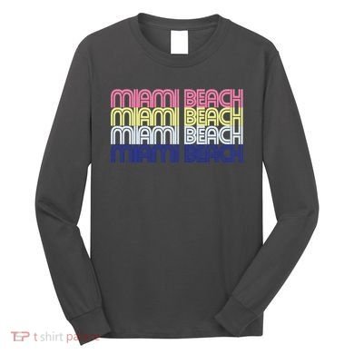 Miami Beach Repeat Long Sleeve Shirt
