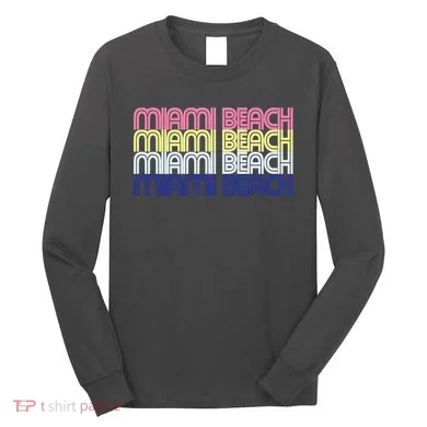 Miami Beach Repeat Long Sleeve Shirt