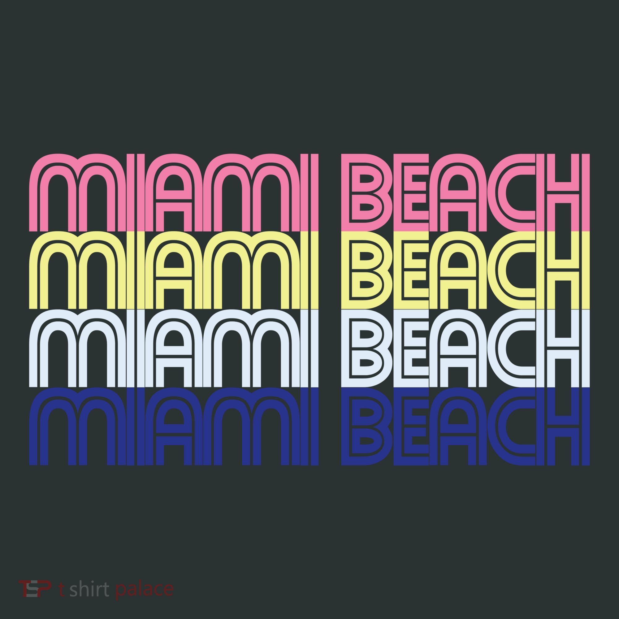 Miami Beach Repeat T-Shirt