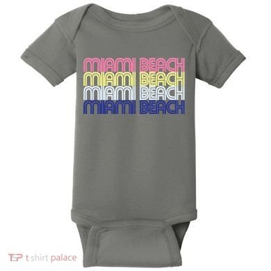 Miami Beach Repeat Baby Bodysuit