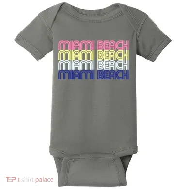 Miami Beach Repeat Baby Bodysuit