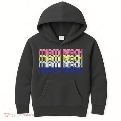 Miami Beach Repeat Kids Hoodie