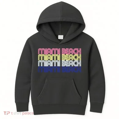Miami Beach Repeat Kids Hoodie
