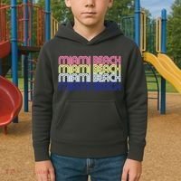 Miami Beach Repeat Kids Hoodie thumb 2