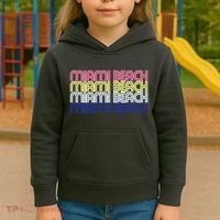 Miami Beach Repeat Kids Hoodie thumb 3