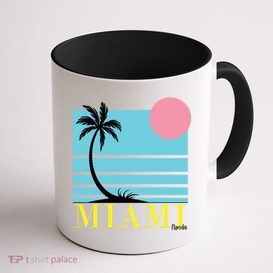 Miami Beach Sunset Coffee Mug back