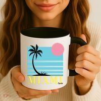 Miami Beach Sunset Coffee Mug thumb 3