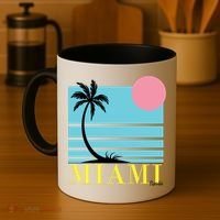 Miami Beach Sunset Coffee Mug thumb 4