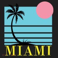 Miami Beach Sunset Golf Towel thumb 3