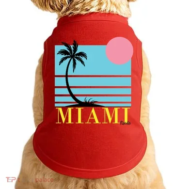 Miami Beach Sunset Doggie Tank
