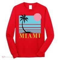 Miami Beach Sunset Long Sleeve Shirt thumb 0