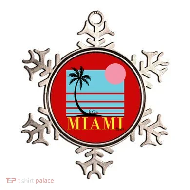 Miami Beach Sunset Ornament