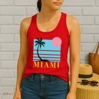 Miami Beach Sunset Women's Tank Top thumb 2