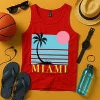 Miami Beach Sunset Tank Top thumb 4