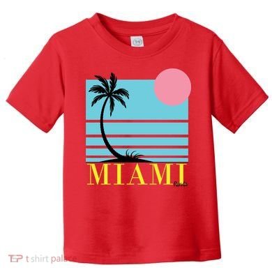 Miami Beach Sunset Toddler T-Shirt
