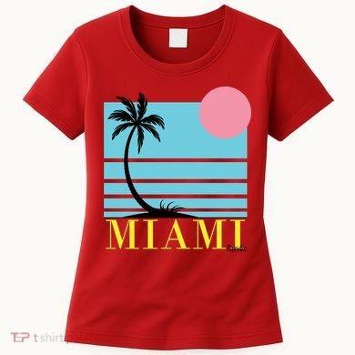 Miami Beach Sunset Women's T-Shirt