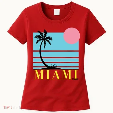 Miami Beach Sunset Women's T-Shirt