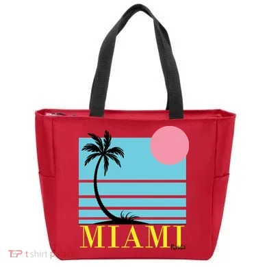 Miami Beach Sunset Tote Bag