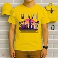 Miami Florida Retro Skyline T-Shirt thumb 6