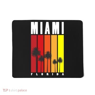 Miami Florida Vintage Stripes Mousepad