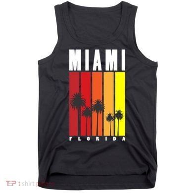 Miami Florida Vintage Stripes Tank Top