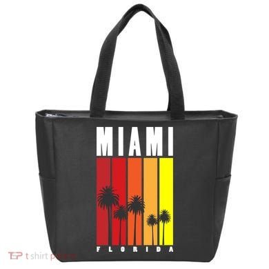 Miami Florida Vintage Stripes Tote Bag