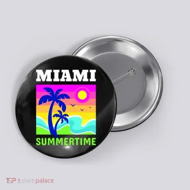 Miami Summertime Button