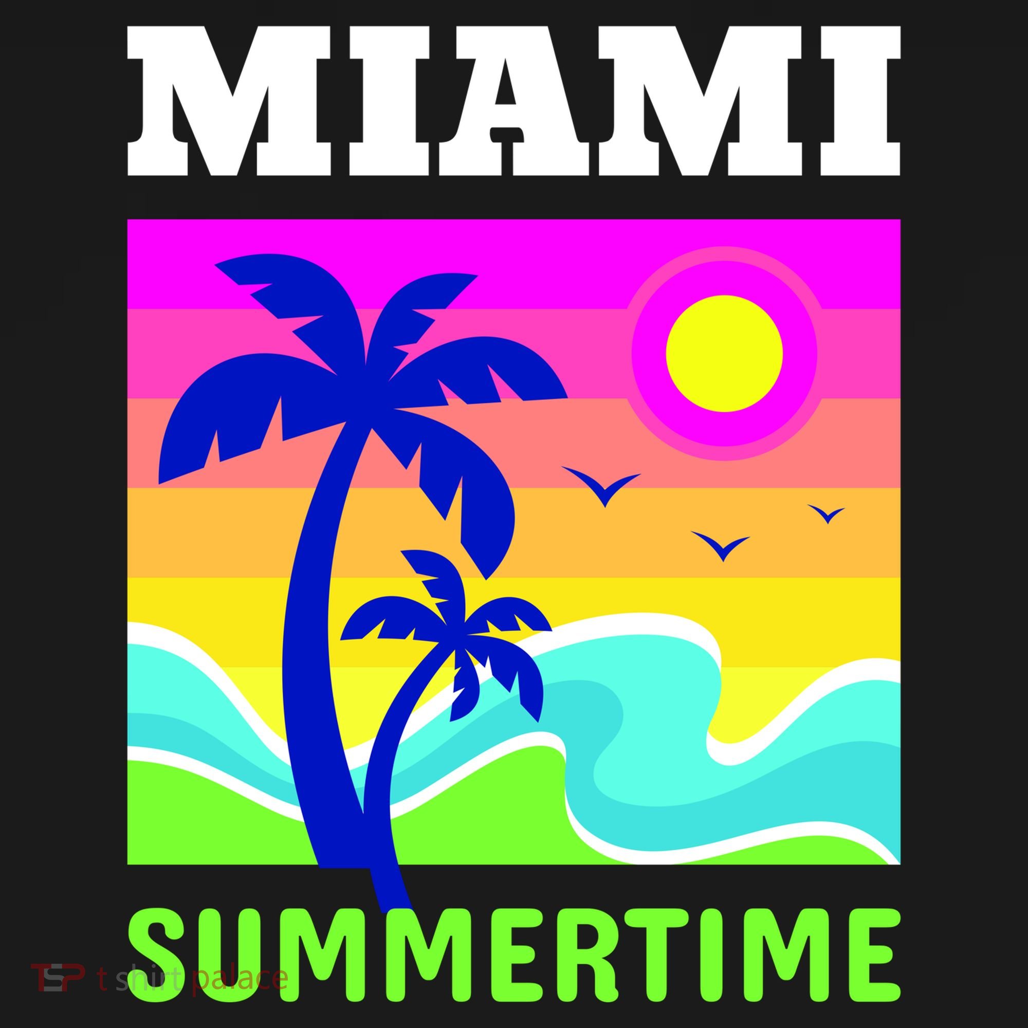 Miami Summertime Button