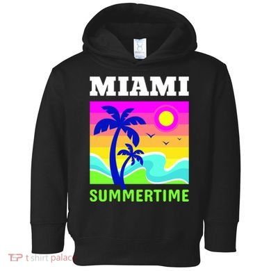 Miami Summertime Toddler Hoodie