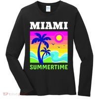 Miami Summertime Women's Long Sleeve Shirt thumb 0