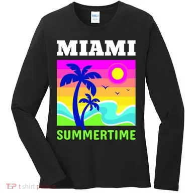 Miami Summertime Women's Long Sleeve Shirt