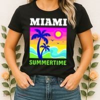 Miami Summertime Women's T-Shirt thumb 2