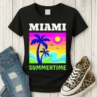 Miami Summertime Women's T-Shirt thumb 3