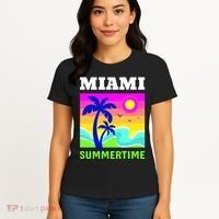 Miami Summertime Women's T-Shirt thumb 4