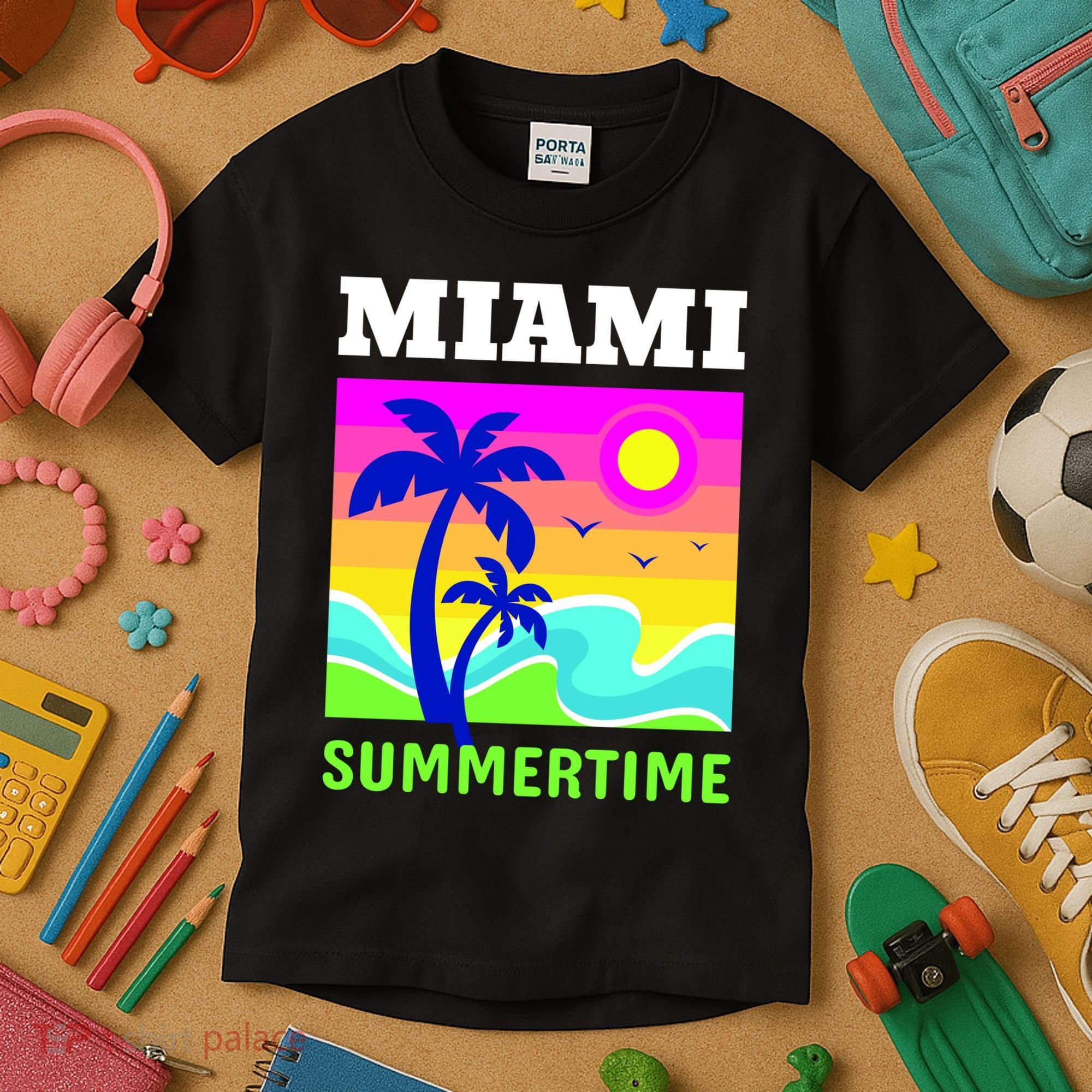 Miami Summertime Kids T-Shirt
