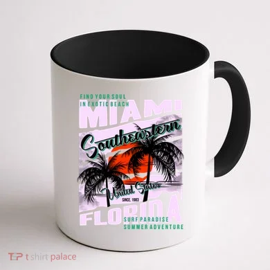 Miami Sunshine Florida Coffee Mug back