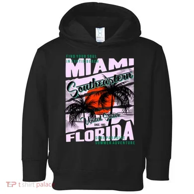 Miami Sunshine Florida Toddler Hoodie
