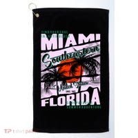 Miami Sunshine Florida Golf Towel thumb 0
